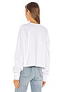 view 3 of 4 So Uptight Plunge Henley in White