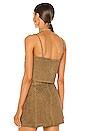 view 3 of 4 Kami Suede Top in Sandstone