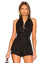 view 1 of 4 Evie Linen Dickie Top in Black