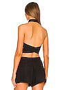 view 3 of 4 Evie Linen Dickie Top in Black