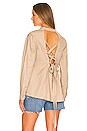 view 1 of 5 Lennox Canvas Tie-Back Button Down in Sandshell