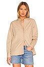 view 2 of 5 Lennox Canvas Tie-Back Button Down in Sandshell