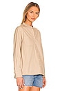 view 4 of 5 Lennox Canvas Tie-Back Button Down in Sandshell