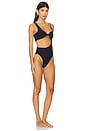 view 3 of 5 MAILLOT DE BAIN DAWN in Ribbed Black