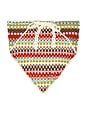 view 2 of 2 PAÑUELO BANDANA MULTI STRIPED in Multi Red