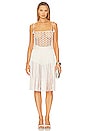 view 1 of 3 Crochet Fringed Midi Dress in Ivory