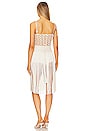 view 3 of 3 Crochet Fringed Midi Dress in Ivory