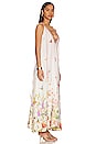 view 2 of 4 Lace Up Maxi Dress in Snow White Printed
