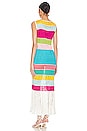 view 3 of 3 VESTIDO MIDI RAINBOW in Multi Rainbow