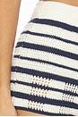 view 6 of 6 Amie Hand-crocheted Shorts in Navy Striped