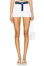 view 1 of 6 x REVOLVE Muse Mini Short in White & Denim