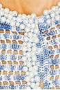 view 5 of 5 Galia Crop Sweater in Blue & White