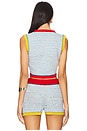 view 3 of 5 Maje Hand Crochet Vest in Multi