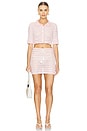 view 4 of 5 x REVOLVE Crochet Mini Skirt in Pink & White
