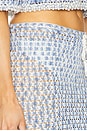 view 6 of 6 Galia Mini Skirt in Blue & White