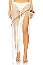 view 1 of 6 Aria Hand Crochet Fringe Skirt in Ivory