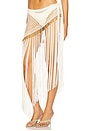view 3 of 6 Aria Hand Crochet Fringe Skirt in Ivory