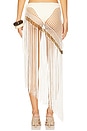 view 4 of 6 Aria Hand Crochet Fringe Skirt in Ivory