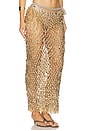 view 2 of 6 SAIA/VESTIDO REVERSÍVEL DE CROCHÊ FEITO À MÃO COM MIÇANGAS ADORA in Bronze