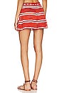 view 3 of 4 Crochet Striped Mini Skirt in Gold Flame