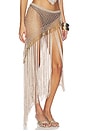 view 2 of 6 Aria Hand Crochet Fringe Skirt in Bronze