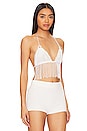 view 2 of 5 X Revolve Beaded Crop Top in Ivory