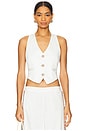 view 1 of 4 Coconut V Neck Vest in White