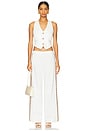 view 4 of 4 Coconut V Neck Vest in White