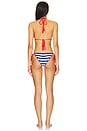 view 3 of 4 Loulou Bikini Set in Blue, Red & White