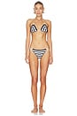 view 1 of 4 Bondon Hand-crocheted Bikini in Navy Striped
