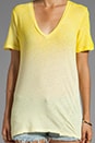 view 3 of 3 Jezebel Tie-Dye V-Neck in Lemonade