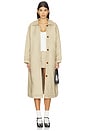 view 1 of 4 Tailored Gather Trench Coat in Fawn
