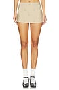 view 1 of 6 Rosette Check Mini Skirt in Fawn