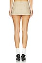 view 4 of 6 Rosette Check Mini Skirt in Fawn