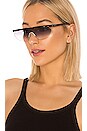 view 5 of 5 LUNETTES DE SOLEIL SKY in Black & Grey Gradient
