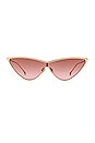 view 1 of 5 GAFAS DE SOL ZYON in Gold & Taupe Gradient