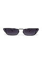 view 1 of 5 LUNETTES DE SOLEIL ROBYN in Black & Grey Gradient