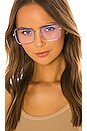 view 5 of 5 Yaina Glasses in Clear & Gold