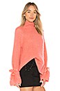 view 2 of 4 Turtleneck Oversized Sweater in Salmon