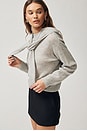 view 3 of 7 Featherweight Cashmere Layered Crewneck Sweater in Cement