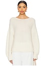 view 1 of 4 Lofty Alpaca Boatneck in White