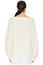 view 3 of 4 Lofty Alpaca Boatneck in White