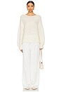 view 4 of 4 Lofty Alpaca Boatneck in White