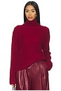 view 1 of 4 Cloud Cashmere Turtleneck in Cranberry