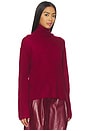 view 2 of 4 Cloud Cashmere Turtleneck in Cranberry