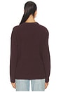 view 3 of 4 Premium Cashmino Crewneck Sweater in Heathered Cocoa