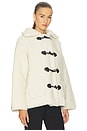 view 2 of 4 Alpaca Wool Toggle Coat in White