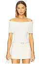 view 1 of 4 Luxe Cotton Silk Top in White