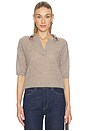 view 1 of 4 Cloud Cashmere Short Sleeve Polo in Timber
