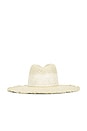 view 3 of 4 St. Tropez Fedora Hat in Ivory